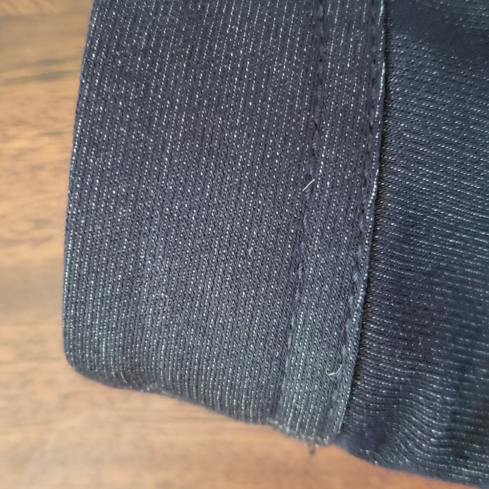TALBOTS Dark Denim Lace‑Up Grommet Pencil Skirt SIZE 10 - Picture 7 of 14
